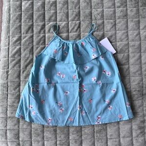 OshKosh B'gosh Light Blue Floral Girls' Top